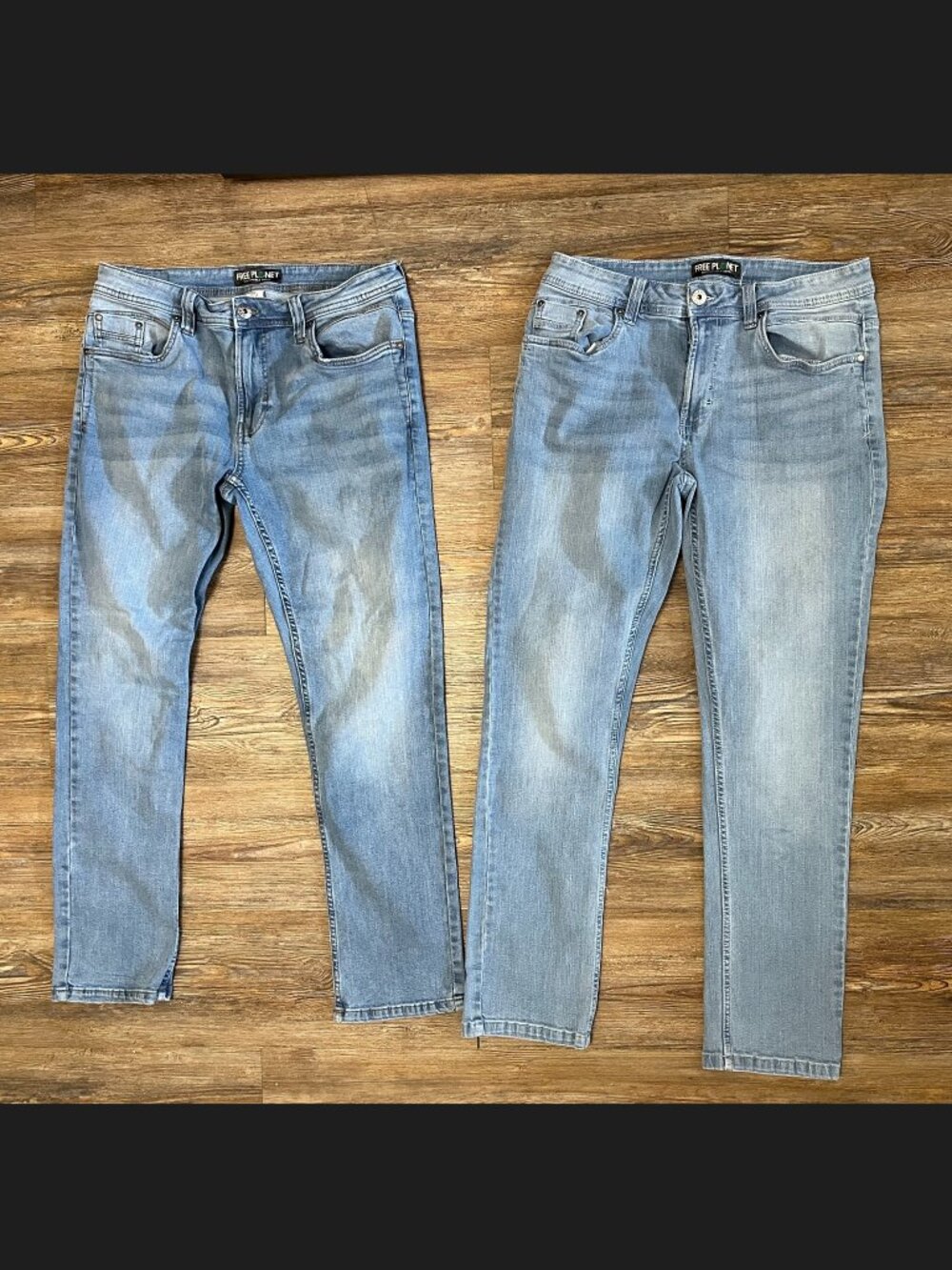 2 Pairs Of Free Planet Jeans - Men's Size 32x29 -Cotton/Spandex Blend